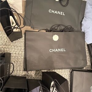 CHANEL Classic Black Shopping Bags